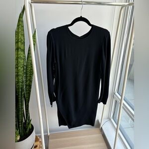 ZARA  |  Asymmetrical Black Long Sleeve Tunic Size M